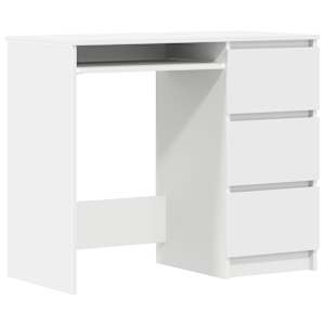 vidaXL kirjutuslaud, valge, 90 x 45 x 76 cm, tehispuit