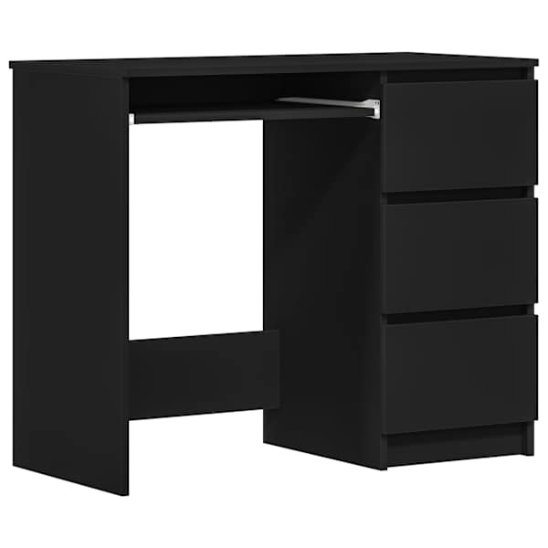 vidaXL kirjutuslaud, must, 90 x 45 x 76 cm, tehispuit