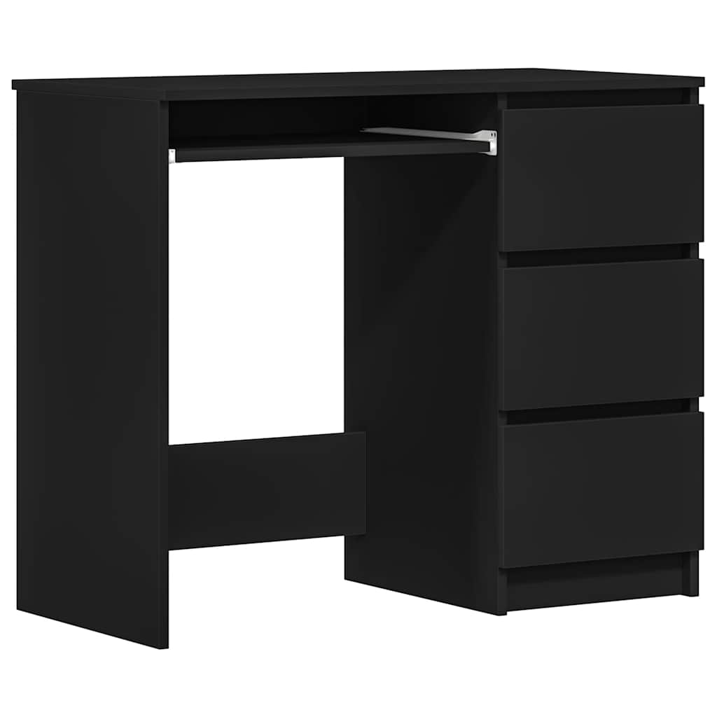 

vidaXL Desk Black 35.4"x17.7"x29.9" Engineered Wood