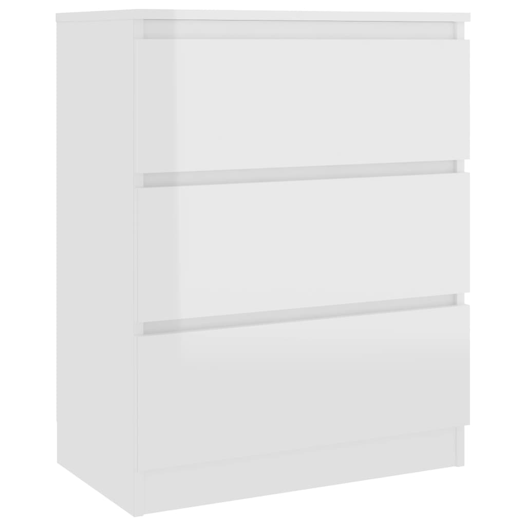 Sideboard Hochglanz-Weiß 60x35x76 cm Holzwerkstoff | Stepinfit.de