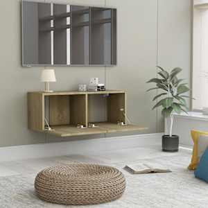 TV stolek dub sonoma 80x30x30 cm kompozitní dřevo - obrázek 3