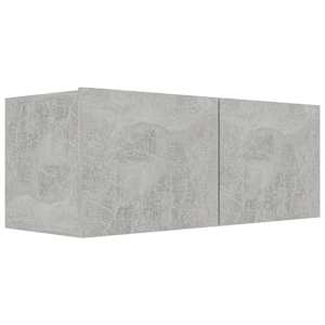 TV stolek betonově šedý 80x30x30 cm kompozitní dřevo - obrázek 2