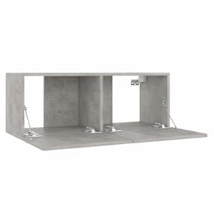 TV stolek betonově šedý 80x30x30 cm kompozitní dřevo - obrázek 5