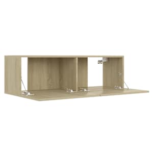 TV stolek dub sonoma 100x30x30 cm kompozitní dřevo - obrázek 5