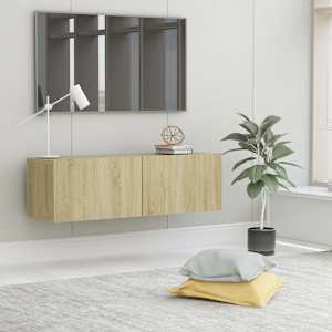 TV stolek dub sonoma 100x30x30 cm kompozitní dřevo - obrázek 1