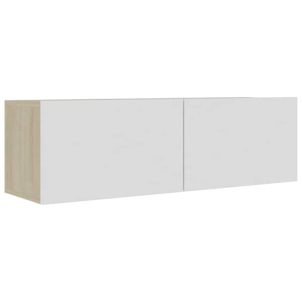vidaXL | Telerikapp | Valge 100 x 30 x 30 cm Tehispuit