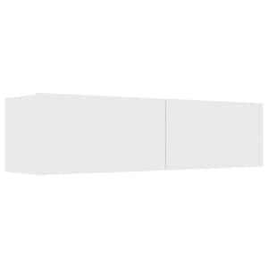 vidaXL telerikapp, valge, 120 x 30 x 30 cm, tehispuit