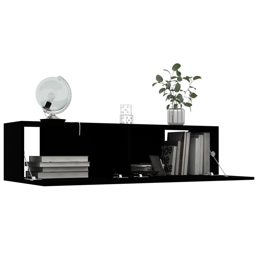

vidaXL Tv-meubel 120x30x30 cm spaanplaat zwart