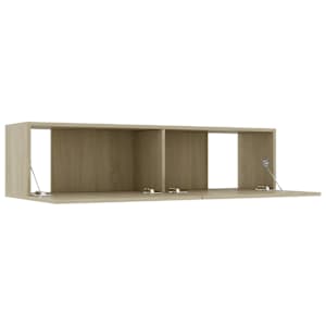 TV stolek dub sonoma 120x30x30 cm kompozitní dřevo - obrázek 5