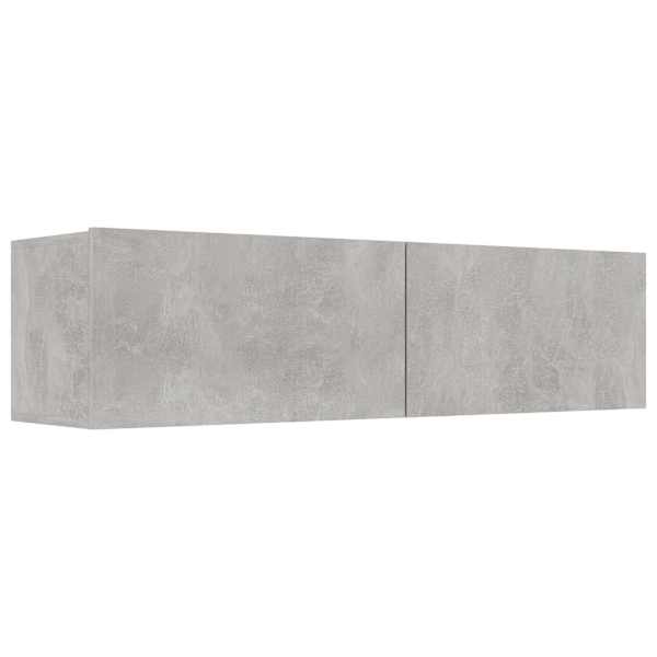vidaXL telerikapp, betoonhall, 120x30x30 cm, tehispuit