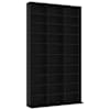 vidaXL CD-kapp, must, 102 x 23 x 177,5 cm, tehispuit