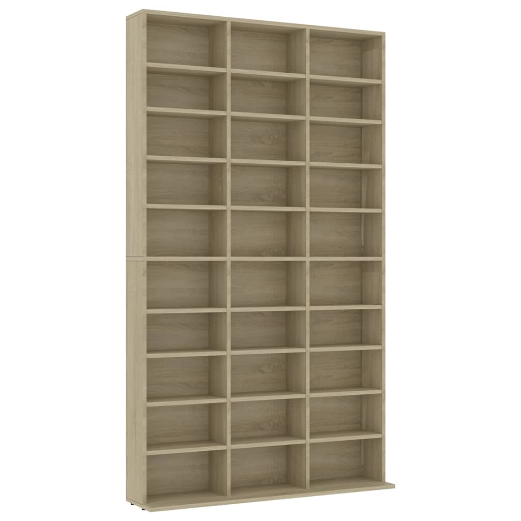 vidaXL CD skříňka sonoma dub 102 x 16 x 177,5 cm kompozitní dřevo