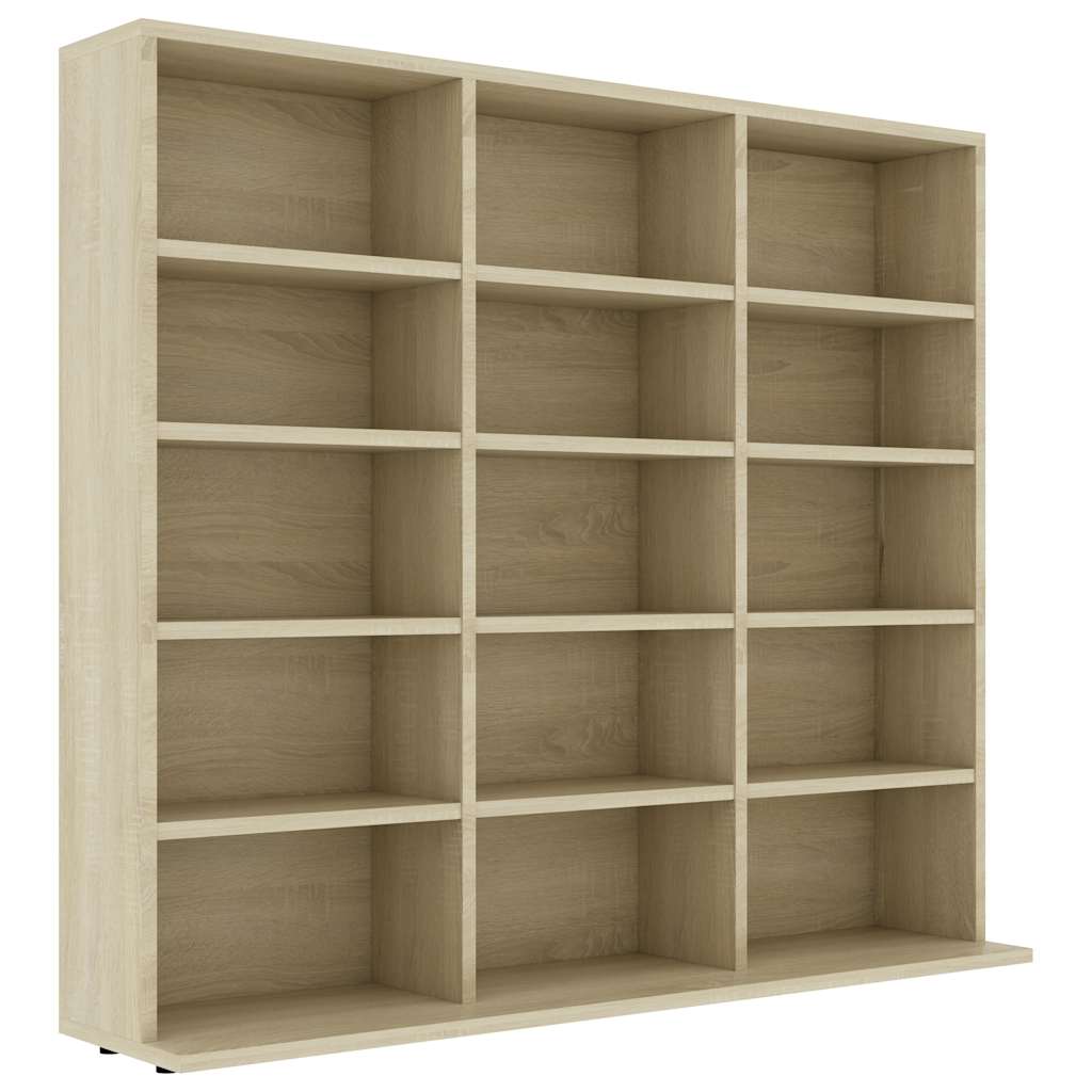 vidaXL Skříňka na CD dub sonoma 100 x 23 x 89,5 cm kompozitní dřevo