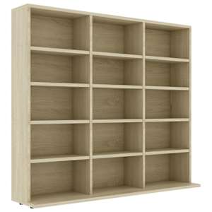 Skříňka na CD dub sonoma 100 x 23 x 89,5 cm kompozitní dřevo - obrázek 2