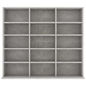 Skříňka na CD betonově šedá 100 x 23 x 89,5 cm kompozitní dřevo - obrázek 3