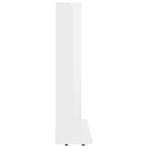 Skříňka na CD bílá vysoký lesk 100x23x89,5 cm kompozitní dřevo - obrázek 5