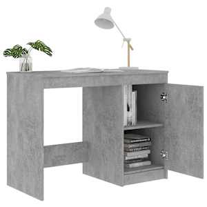 Psací stůl betonově šedý 100 x 50 x 76 cm kompozitní dřevo - obrázek 6