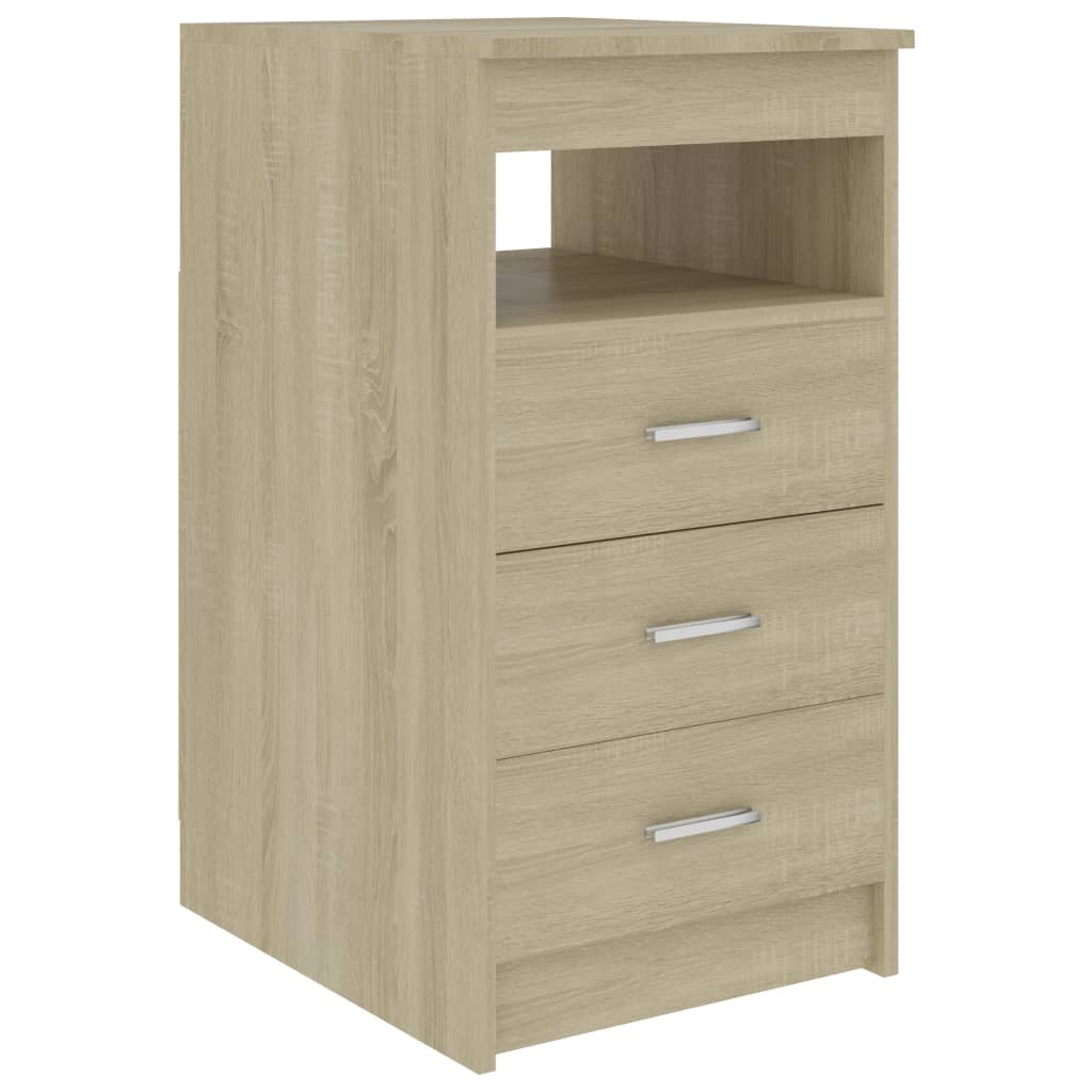 

vidaXL Drawer Cabinet Sonoma Oak 15.7"x19.7"x29.9" Engineered Wood