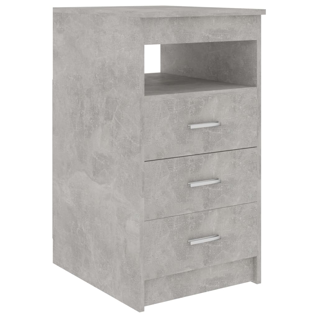 

vidaXL Drawer Cabinet Concrete Gray 15.7"x19.7"x29.9" Engineered Wood