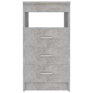 Komoda se zásuvkami betonově šedá 40x50x76 cm kompozitní dřevo - obrázek 4
