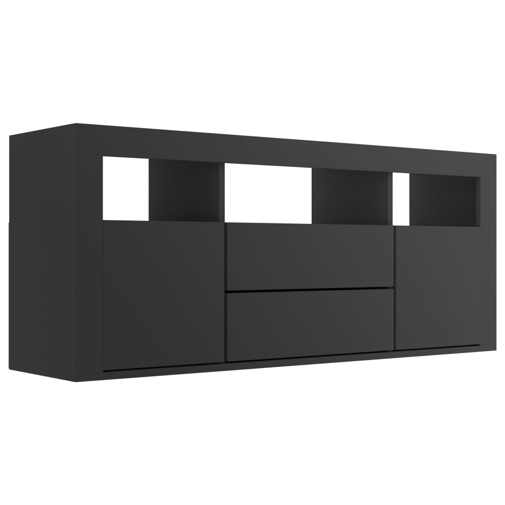 vidaXL Comodă TV, negru, 120 x 30 x 50 cm, PAL