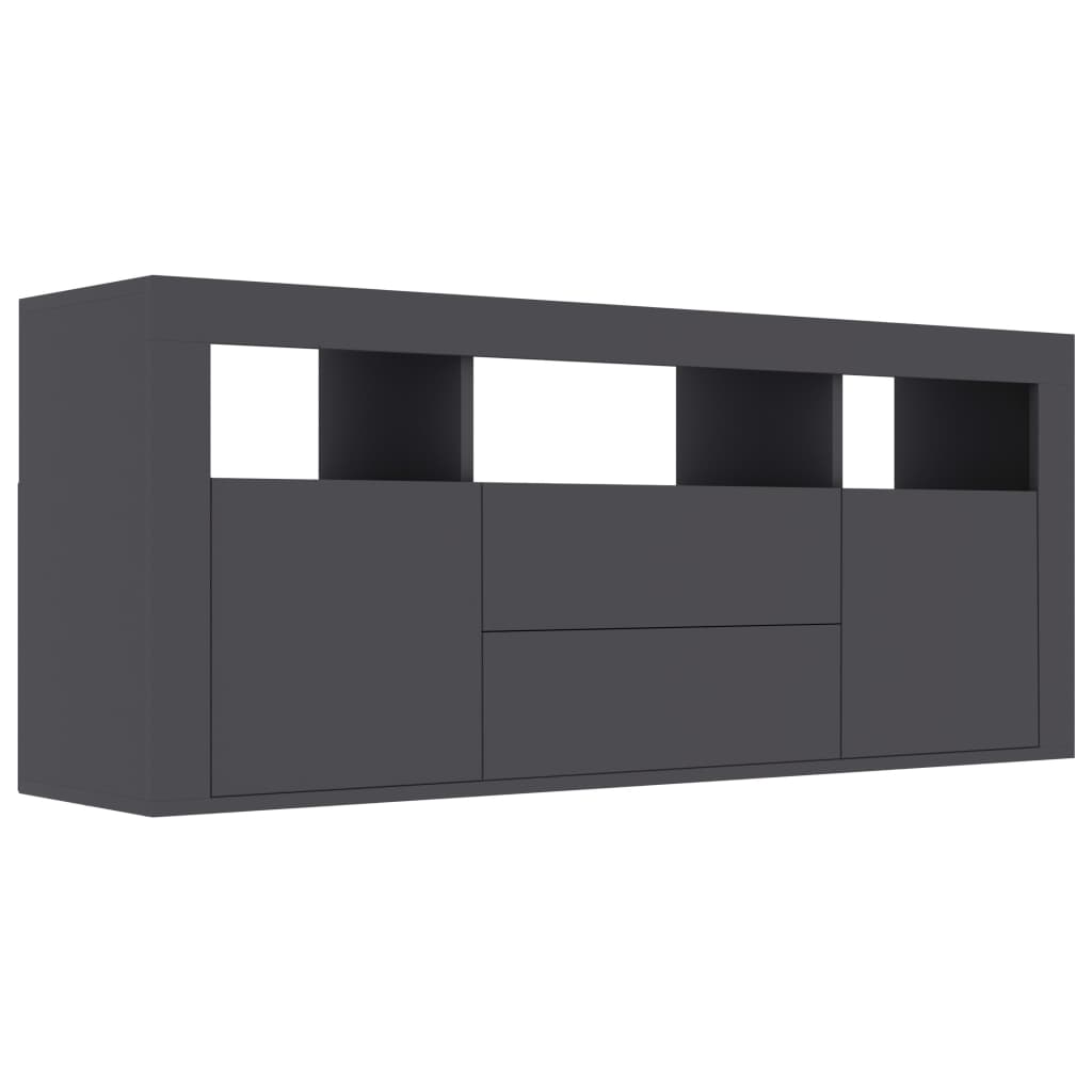 

vidaXL TV Cabinet Gray 47.2"x11.8"x19.7" Engineered Wood