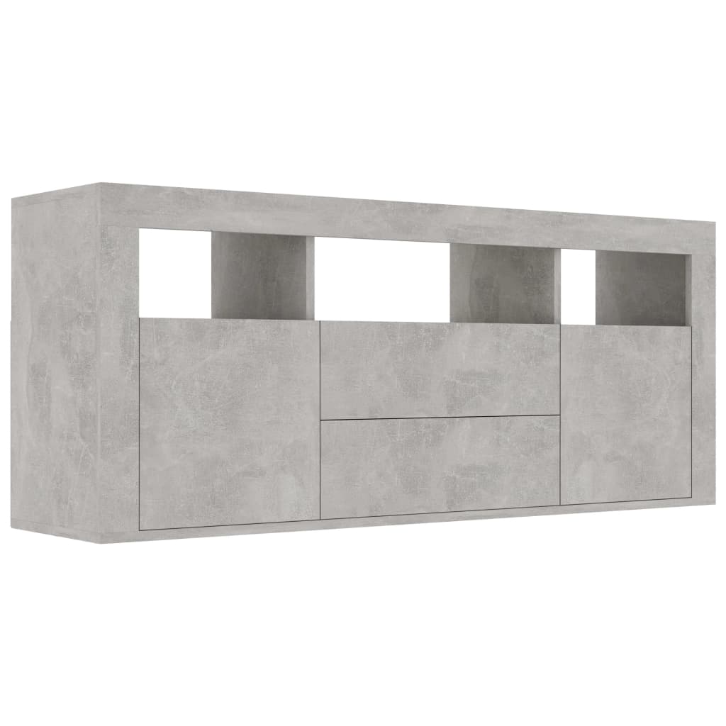 

vidaXL TV Cabinet Concrete Gray 47.2"x11.8"x19.7" Engineered Wood