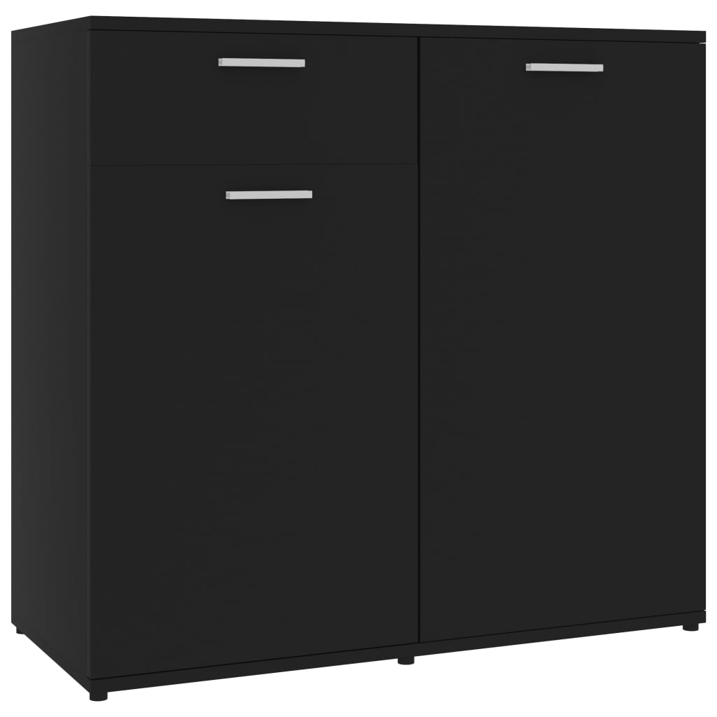 

vidaXL Sideboard Black 31.5"x14.2"x29.5" Engineered Wood