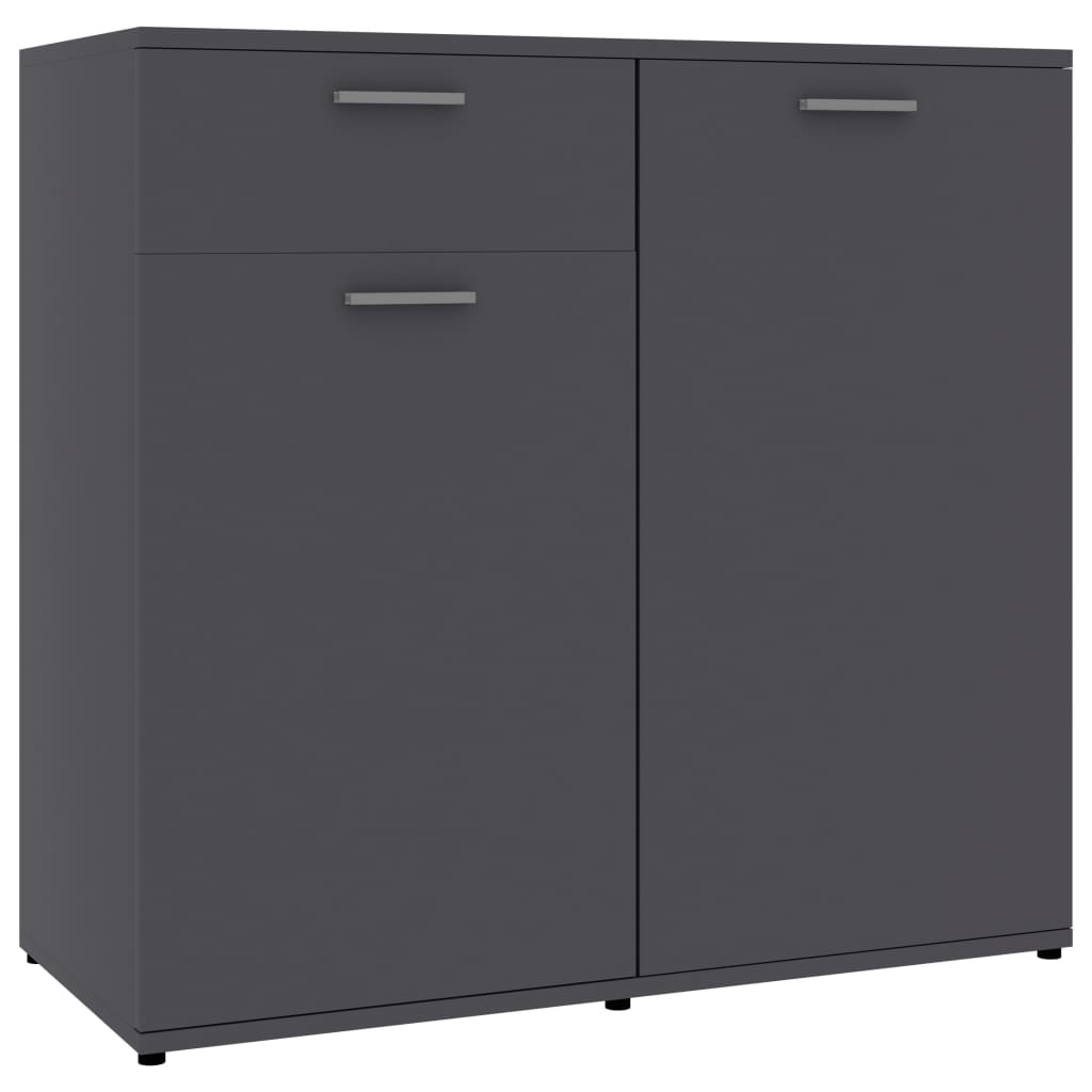 

vidaXL Sideboard Gray 31.5"x14.2"x29.5" Chipboard