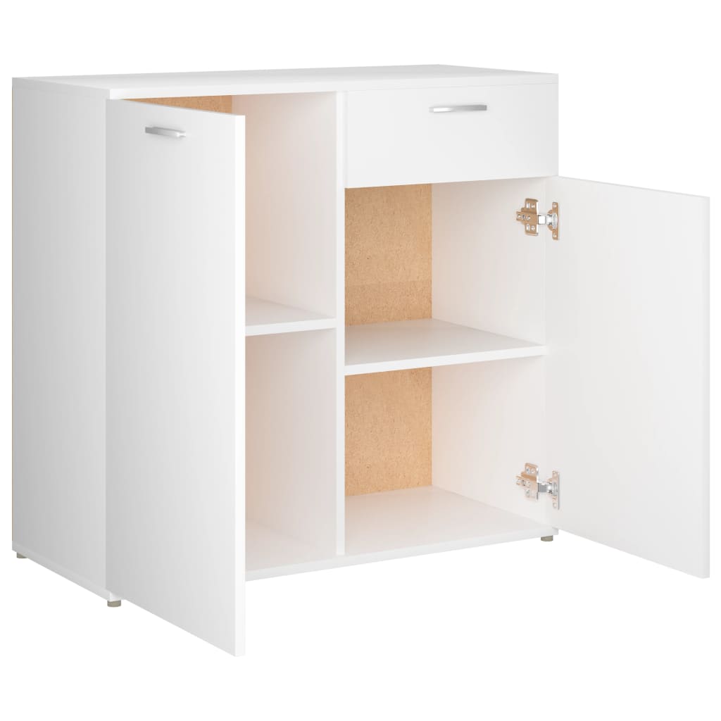 Servantă, alb, 80 x 36 x 75 cm, PAL