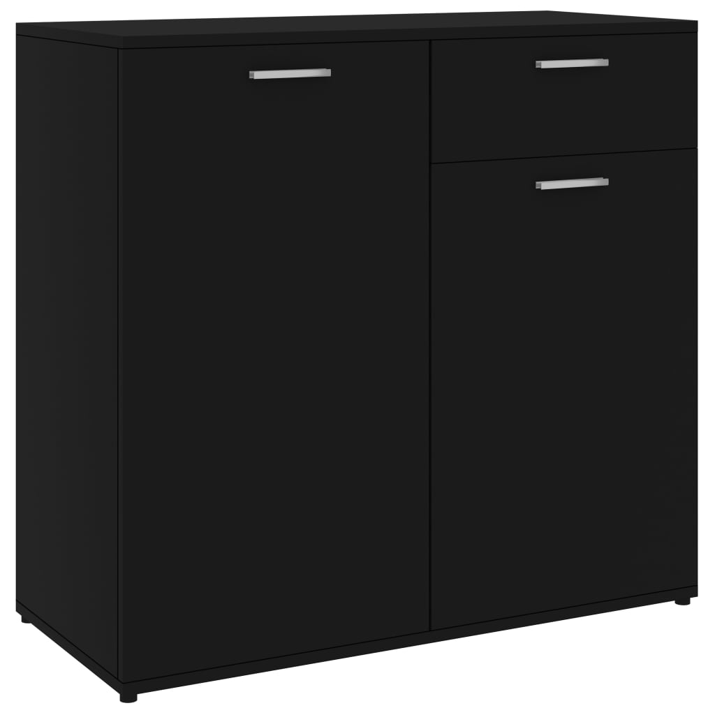 

vidaXL Sideboard Black 31.5"x14.2"x29.5" Engineered Wood
