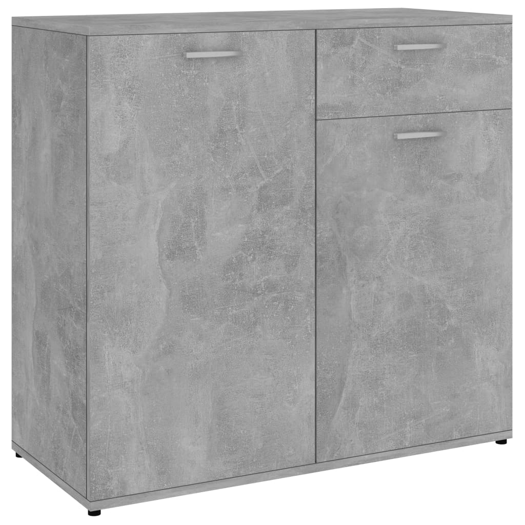 

vidaXL Sideboard Concrete Gray 31.5"x14.2"x29.5" Engineered Wood