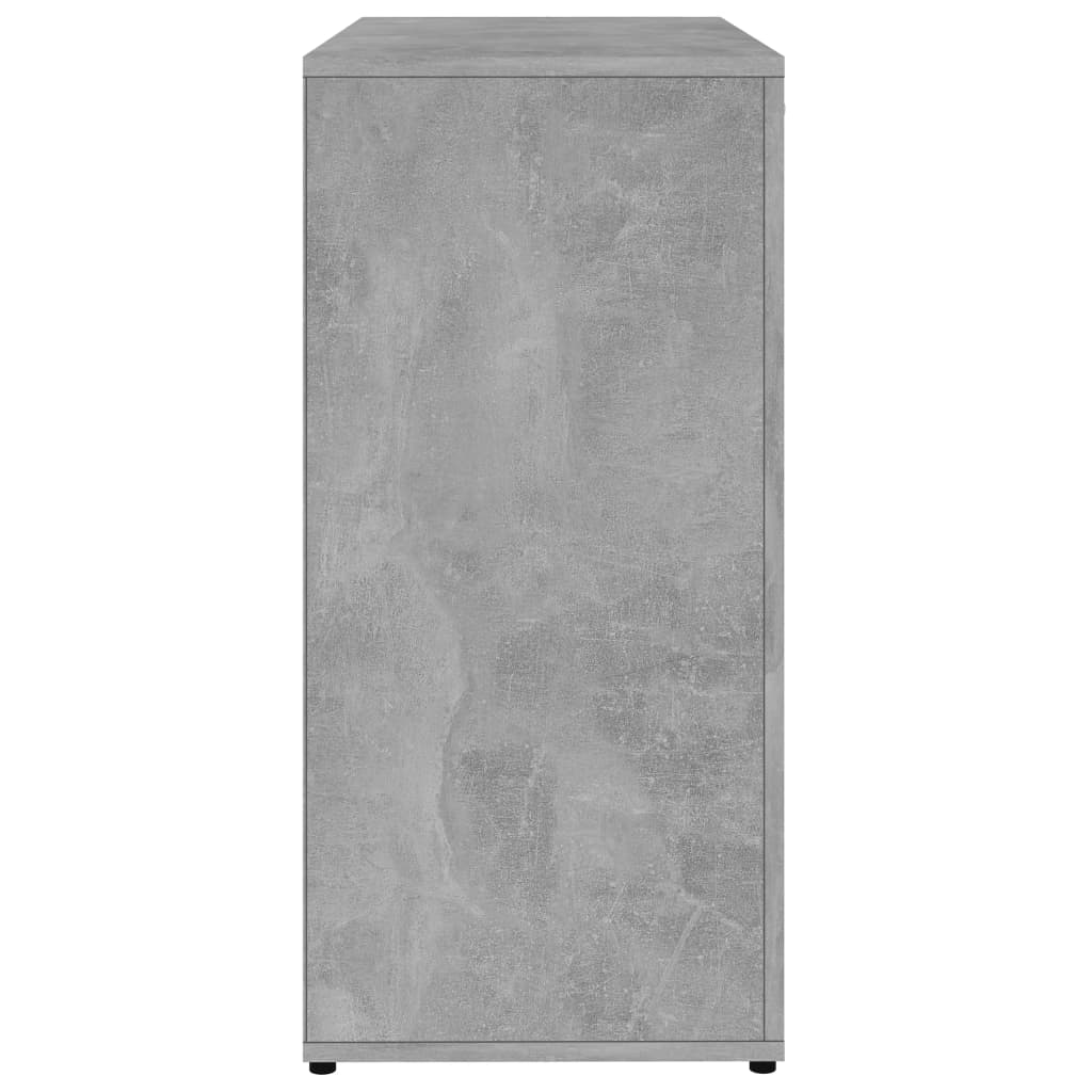 Příborník betonově šedý 80 x 36 x 75 cm dřevotříska