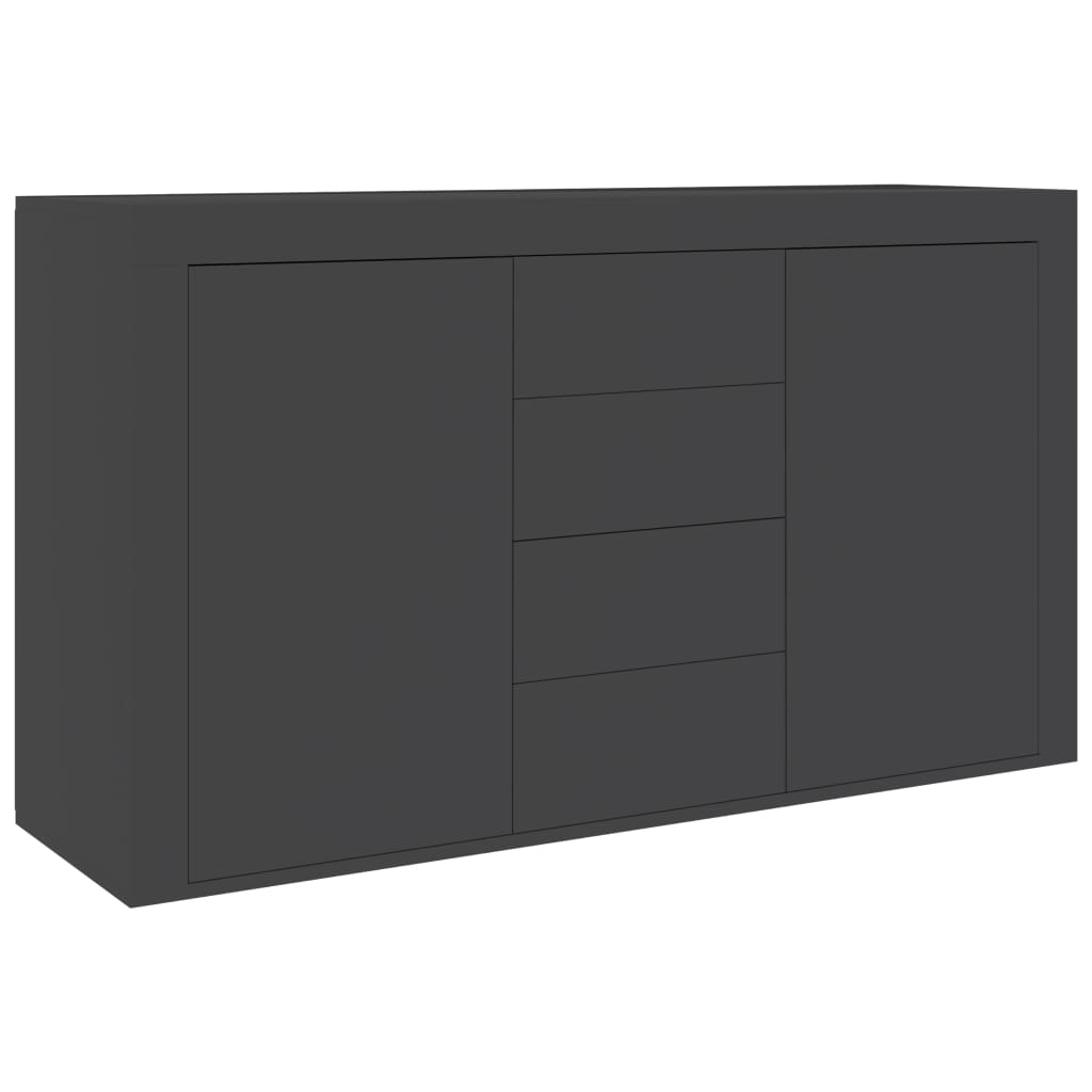 

vidaXL Sideboard Gray 47.2"x14.2"x27.2" Engineered Wood