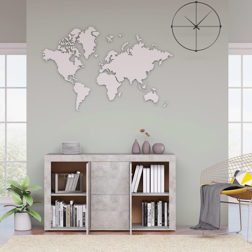

vidaXL Dressoir 120x36x69 cm spaanplaat betongrijs