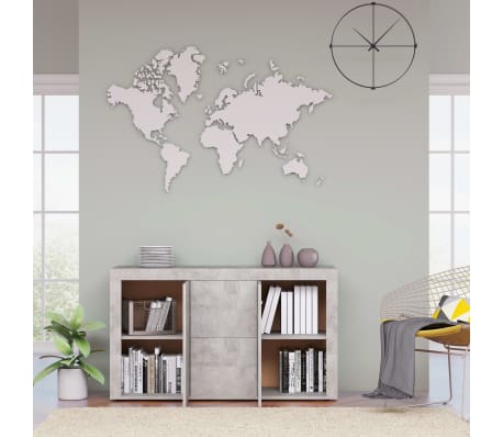 vidaXL Skjenk betonggrå 120x36x69 cm konstruert tre