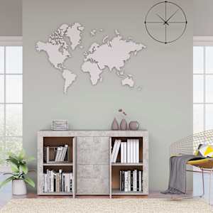 vidaXL Skjenk betonggrå 120x36x69 cm konstruert tre