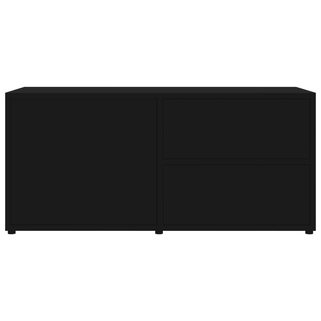 Meuble TV Noir 80x34x36 cm Aggloméré | meublestv.fr 8