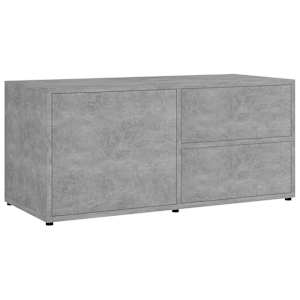 TV stolek betonově šedý 80 x 34 x 36 cm kompozitní dřevo - obrázek 2