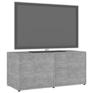 TV stolek betonově šedý 80 x 34 x 36 cm kompozitní dřevo - obrázek 4
