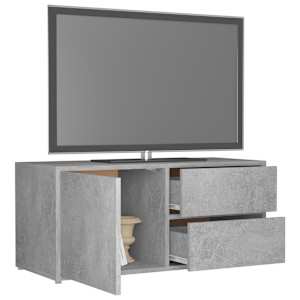 TV stolek betonově šedý 80 x 34 x 36 cm kompozitní dřevo - obrázek 5