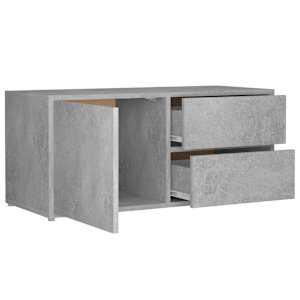 TV stolek betonově šedý 80 x 34 x 36 cm kompozitní dřevo - obrázek 6