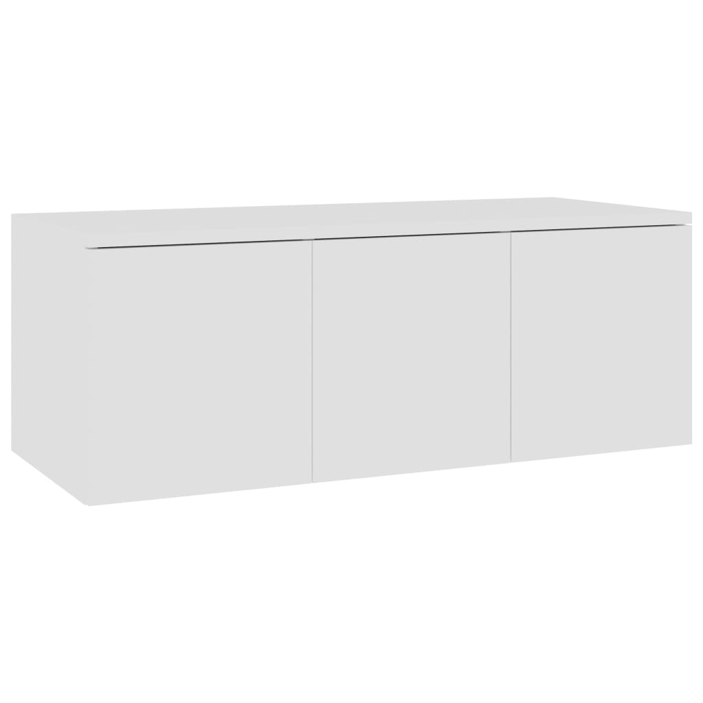 Afbeelding van vidaXL Tv-meubel 80x34x30 cm spaanplaat wit