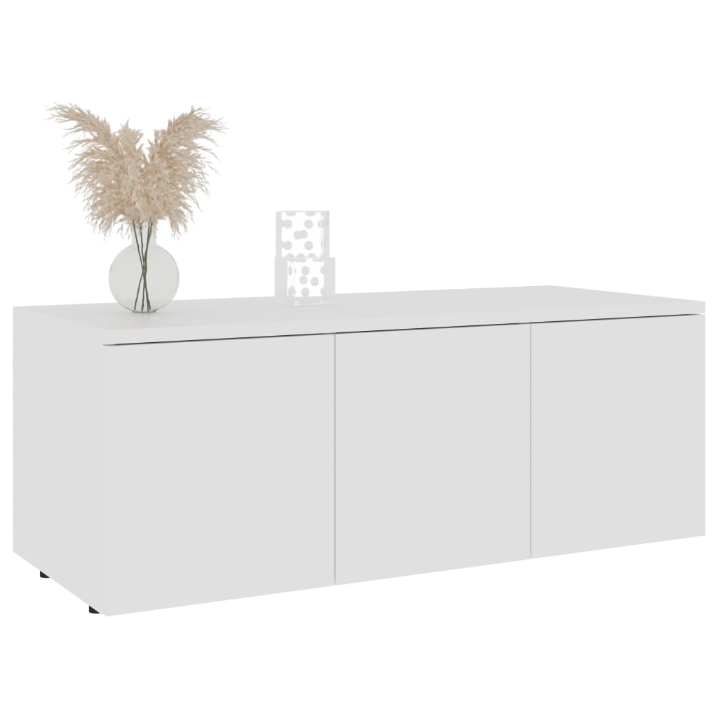 vidaXL fehér szerelt fa TV-szekrény 80 x 34 x 30 cm