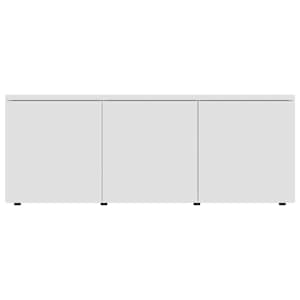 TV stolek bílý 80 x 34 x 30 cm kompozitní dřevo - obrázek 5