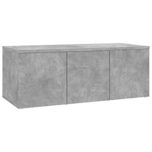 vidaXL telerikapp, betoonhall, 80 x 34 x 30 cm, puitlaastplaat