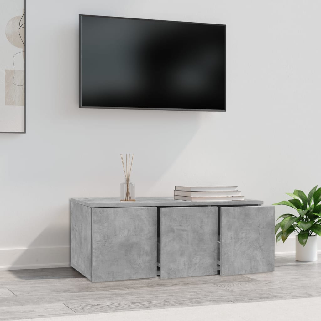 

vidaXL Tv-meubel 80x34x30 cm spaanplaat betongrijs