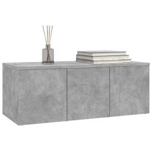 TV stolek betonově šedý 80 x 34 x 30 cm kompozitní dřevo - obrázek 7