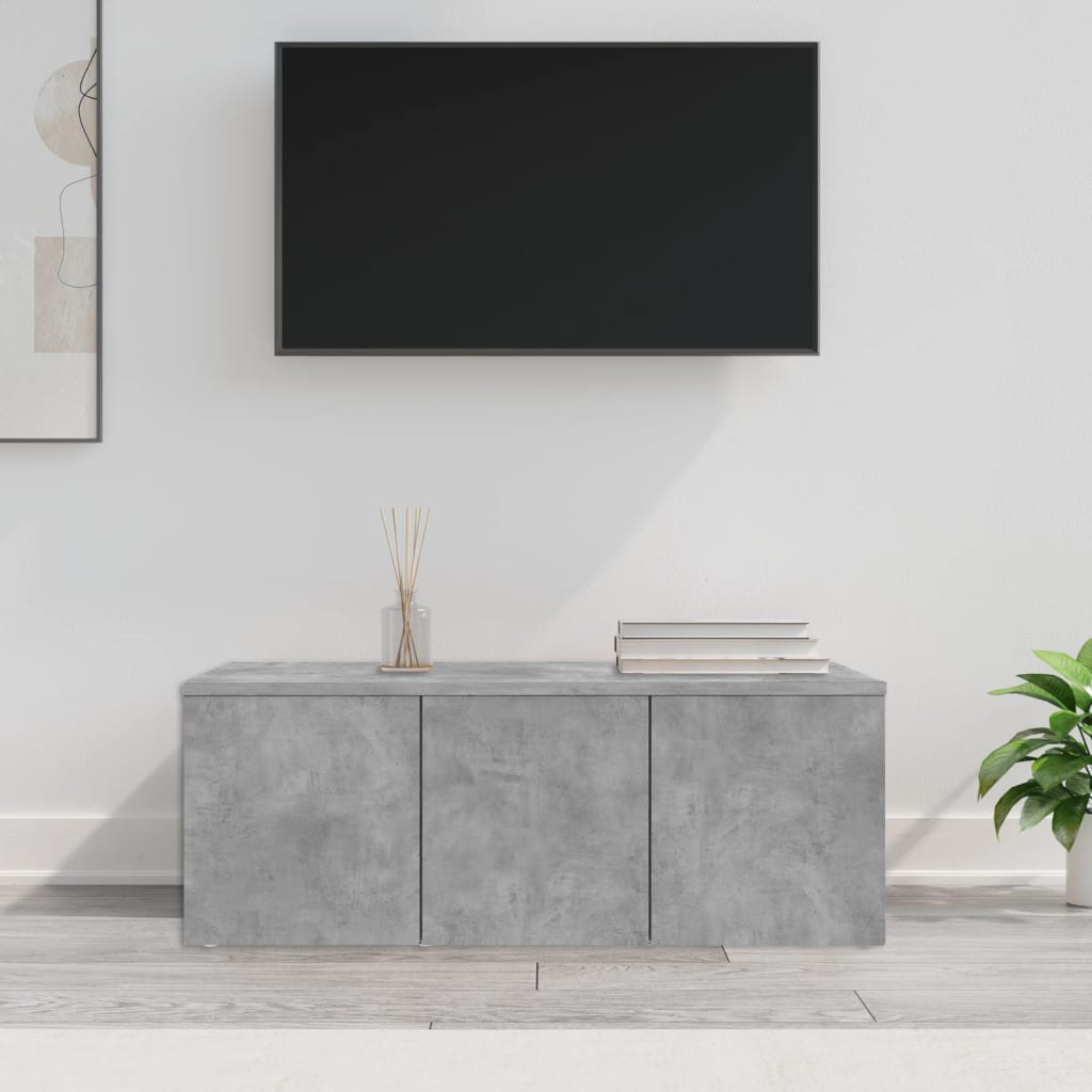 vidaXL Dulap TV, gri beton, 80 x 34 x 30 cm, lemn prelucrat