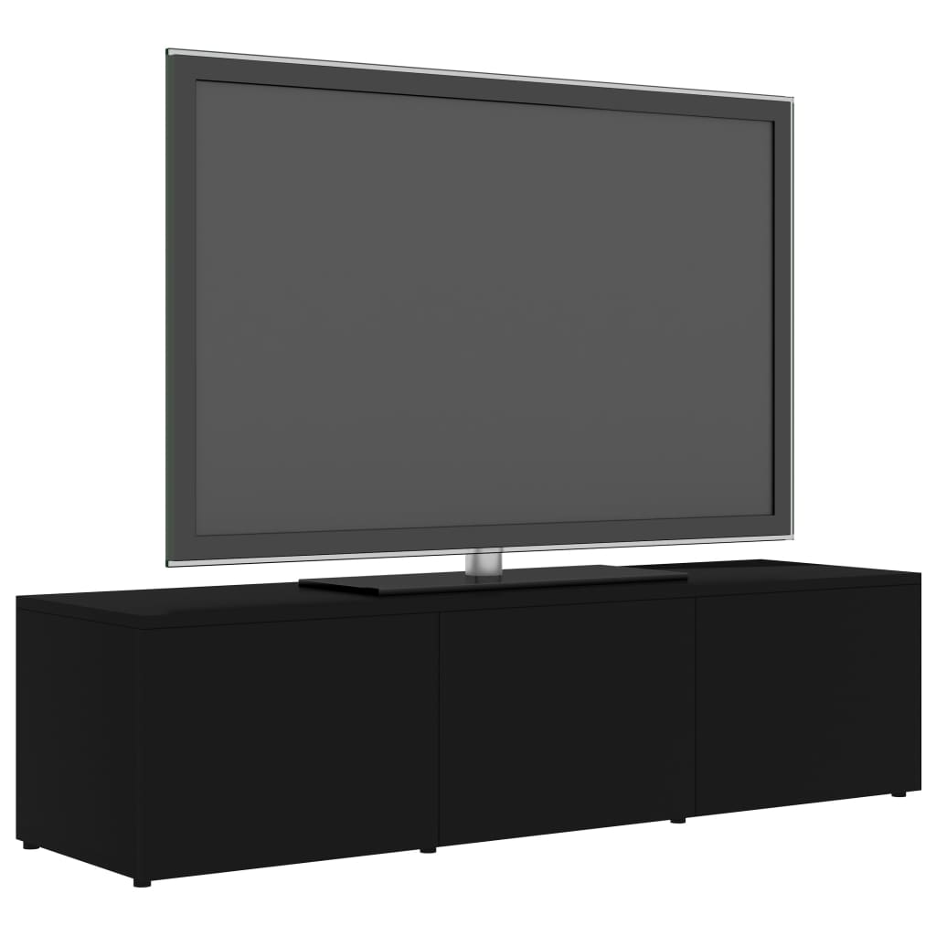 vidaXL TV Cabinet Black 120x34x30 cm Engineered Wood